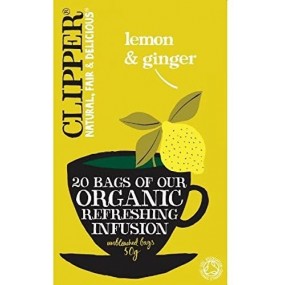 Infuso Organic Lemon e Ginger  20x50g CUPPER