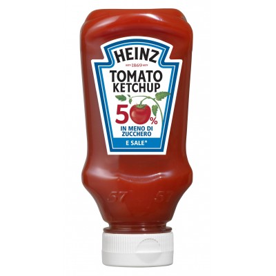 Ketchup con 50 % in meno di...
