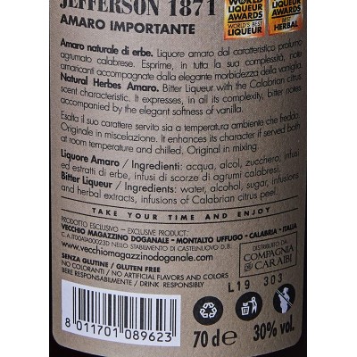 Tailor Made Jefferson & 2 Bicchieri VECCHIO MAGAZZINO DOGANALE