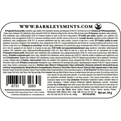 Classic Mints Caramelle Alla Menta Peppermint 50g BARKLEYS