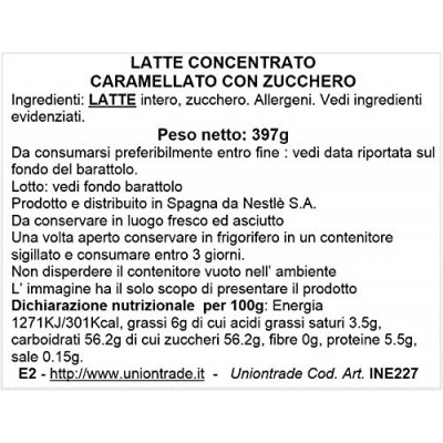 Crema di Latte al Caramello Carnation 397 g NESTLE'
