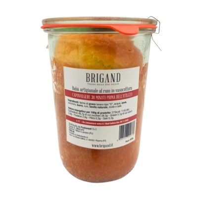 Babà Artigianale al Rum in Vaso Cottura 400 g BRIGAND