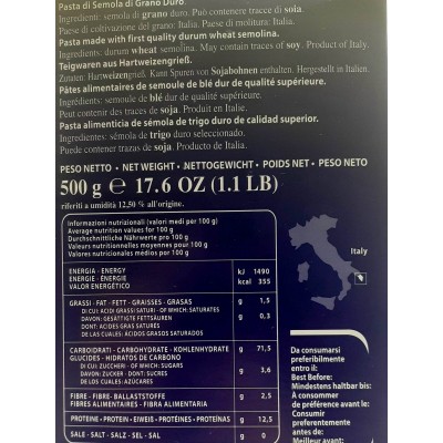 Rigatoni 500 g PASTIFICIO BENEDETTO CAVALIERI