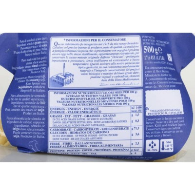 Spaghettoni 500 g PASTIFICIO BENEDETTO CAVALIERI