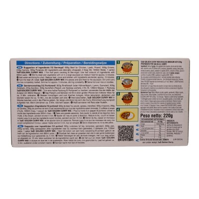 Golden Curry Mix Medio Piccante 220 g S&B