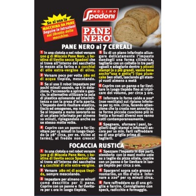 Preparato per Pane Nero 7 Cereali 1 kg SPADONI