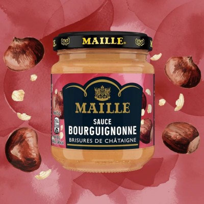 Salsa Bourguignonne con Castagne 190 g MAILLE