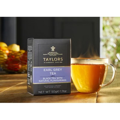 Tè Nero Earl Grey Bergamotto 2,5 g x 20 bustine TAYLORS OF HARROGATE