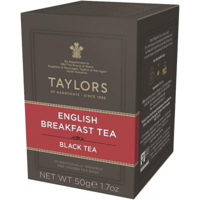 Tè Nero English Breakfast 2,5 g X 20 bustine TAYLORS OF HARROGATE