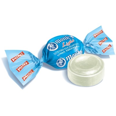 Caramelle Mini Dure Mentolo ed Eucalipto LIGHT 1 kg MONK'S
