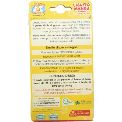 Lievito Pasta Madre 40 g x 2 pz LO CONTE