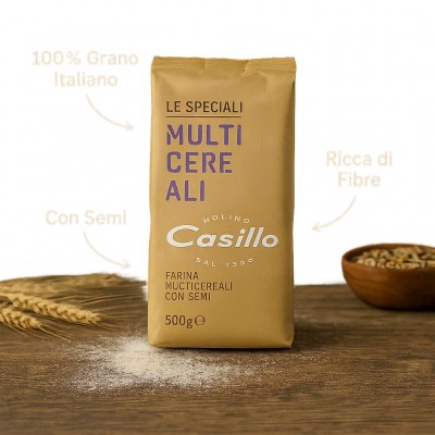Farina Multicereali Con Semi 500 g MOLINO CASILLO