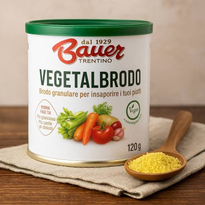 Brodo Granulare Vegetale Vegetalbrodo 120 g BAUER