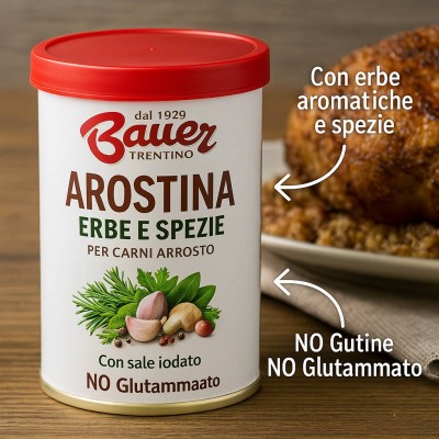 Arostina Erbe e Spezie Per Carni 150 g BAUER