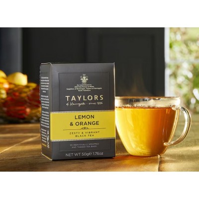 Tè Nero Limone e Arancia 2,5 g x 20 Filtri TAYLORS OF HARROGATE
