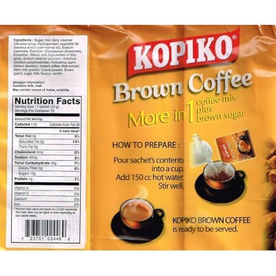 Caffè Istantaneo Brown Coffee 27,5 g x 10 pz KOPIKO