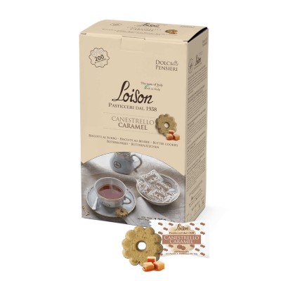 Biscotti Al Burro Canestrello Caramel Dispenser 200 Pezzi LOISON 
