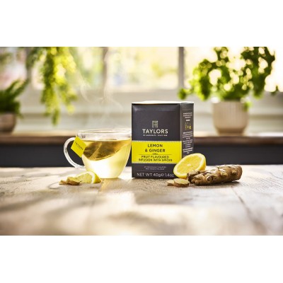 Infuso Limone e Zenzero 2 g 20 Filtri TAYLORS OF HARROGATE