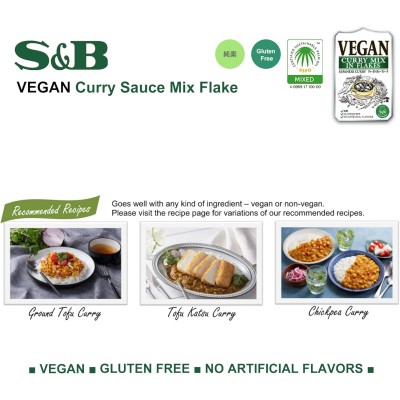 Curry Giapponese Vegano Vegan Curry Mix Flake 1 kg S&B