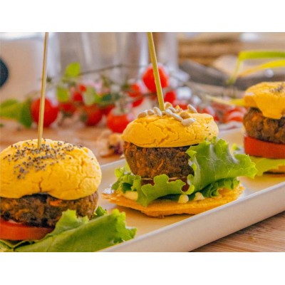 Preparato Burger Con Legumi , Sorgo e Fagioli Neri 100 g LEGU'