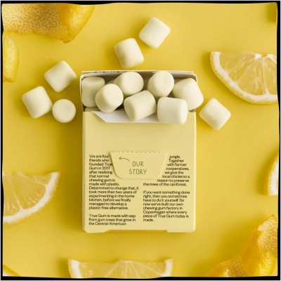 Chewingums Al Limone Naturale Senza Plastica 21 g TRUE GUM
