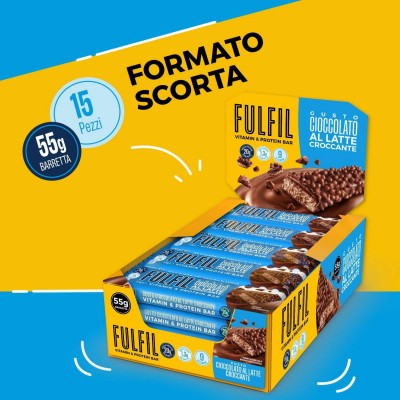 Barretta Cioccolato al Latte Croccante 55 g x 15pz FULFIL
