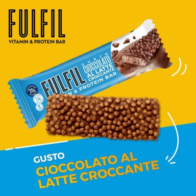 Barretta Cioccolato al Latte Croccante 55 g x 15pz FULFIL