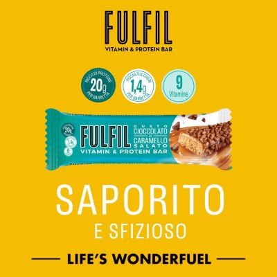 Barretta Cioccolato e Caramello Salato 15 X 55 g FULFIL