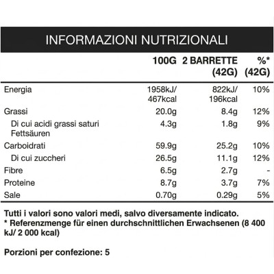 Barrette Crunchy Avena e Cioccolato Fondente 42 gr x 18 pz NATURE VALLEY