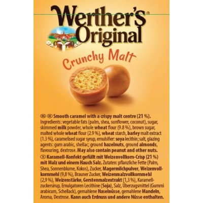 Palline al Caramello Caramel Bites Crunchy 140 g WERTHER'S ORIGINAL