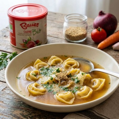 Brodo Granulare Istantaneo Carne BIO 120 g BAUER